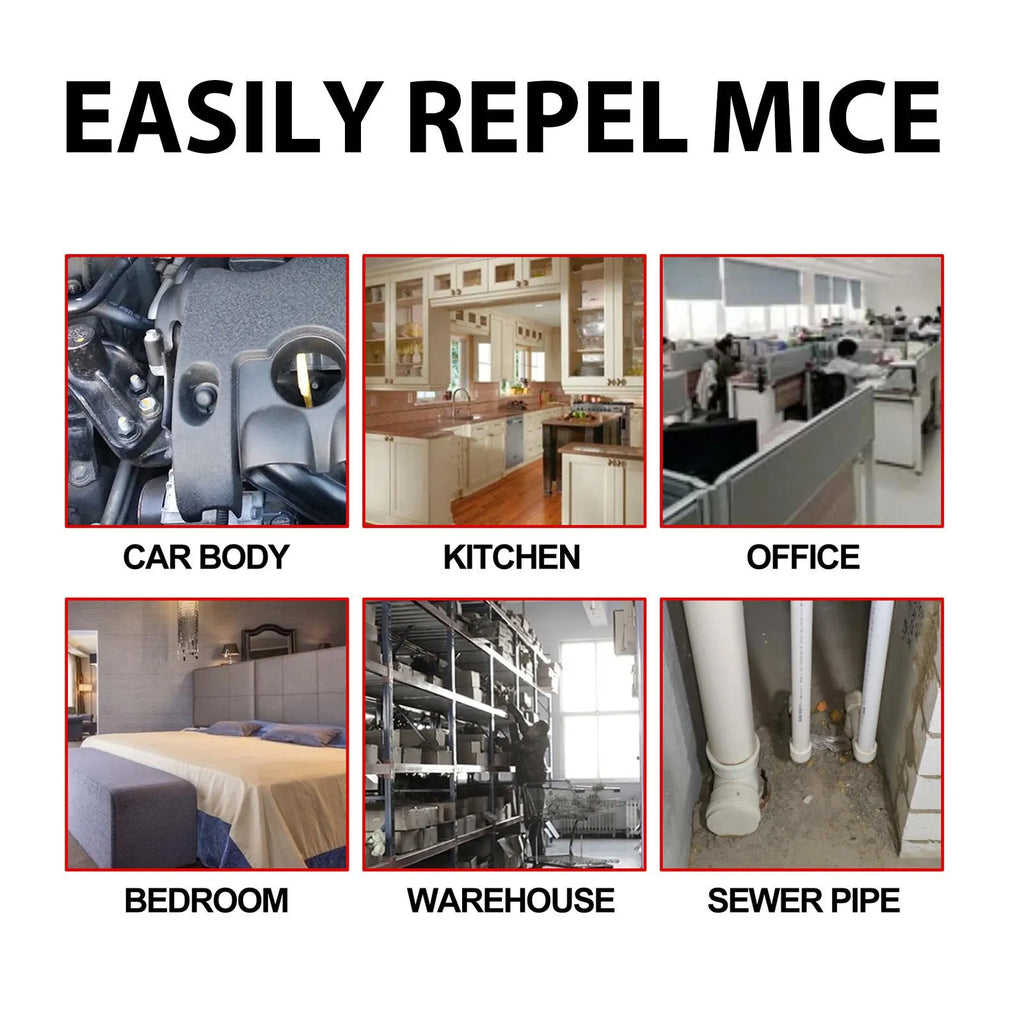 60ml natural mouse repellent spray bottle with essential oil formula for home and car use