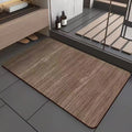 American wood grain diatom ooze bathroom floor mat with geometric pattern and non-slip surface