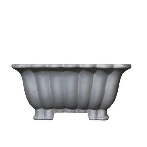 Purple sand ceramic square flower pot for bonsai display with 37x15cm inner diameter