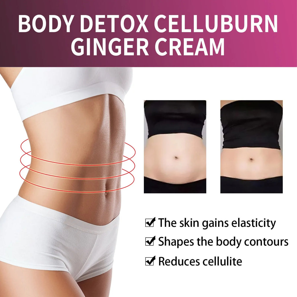 15g ginger body thigh slimming shaping tightening cream with olive oil and hyaluronic acid