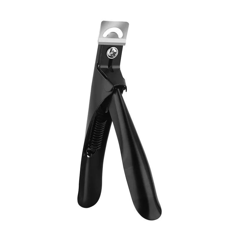Stainless steel nail art scissors with French U-shaped design for precise cutting