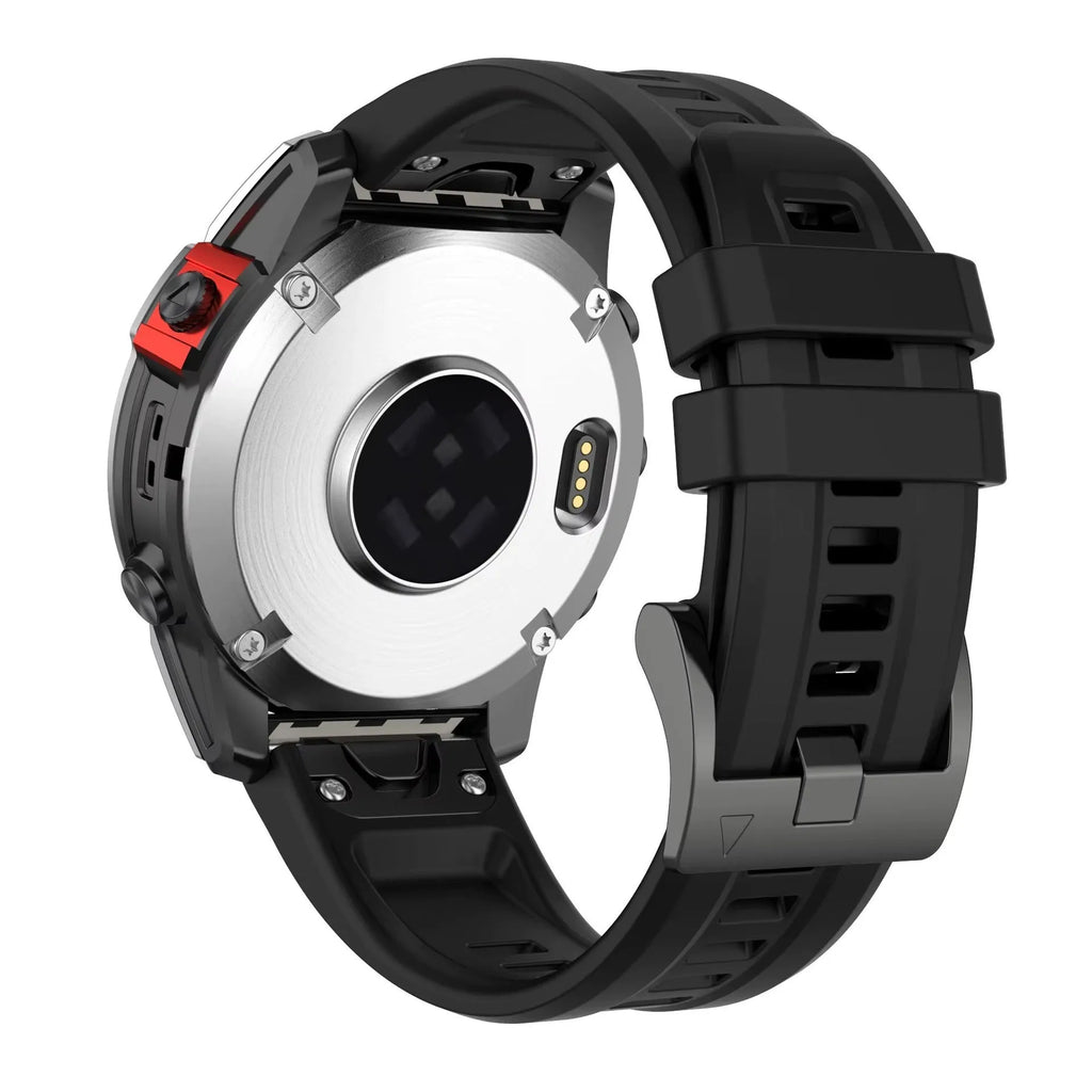 Jiaming Fenix 7 silicone quick release watchband in multiple colours showing sports style design.
