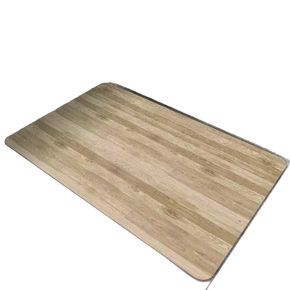 American wood grain diatom ooze bathroom floor mat with geometric pattern and non-slip surface