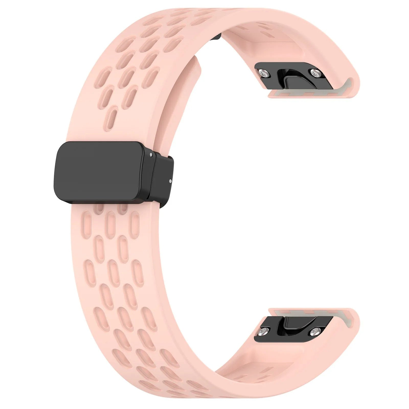 Garmin Fenix quick release porous watch strap in multiple colours showing 20mm, 22mm, and 26mm size options.
