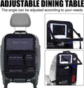 Black oxford cloth car seat back organiser bag with hanging buggy measuring 42x30cm