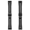 Garmin Jiaming Fenix compatible watch strap in silver, black, and titanium colour for 22mm and 26mm watches.