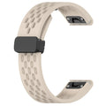 Garmin Fenix quick release porous watch strap in multiple colours showing 20mm, 22mm, and 26mm size options.