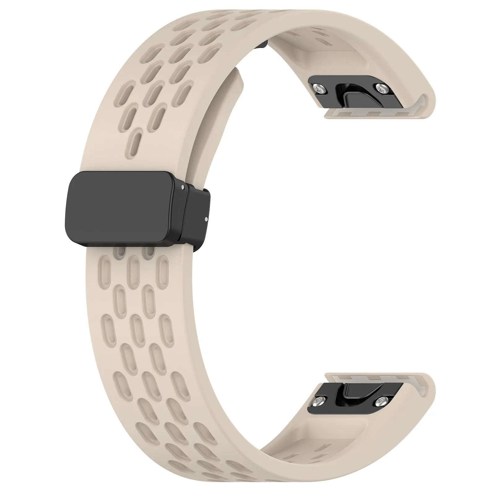 Garmin Fenix quick release porous watch strap in multiple colours showing 20mm, 22mm, and 26mm size options.