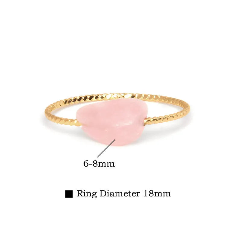 Original geometric design agate ring for women in a selection of colours.