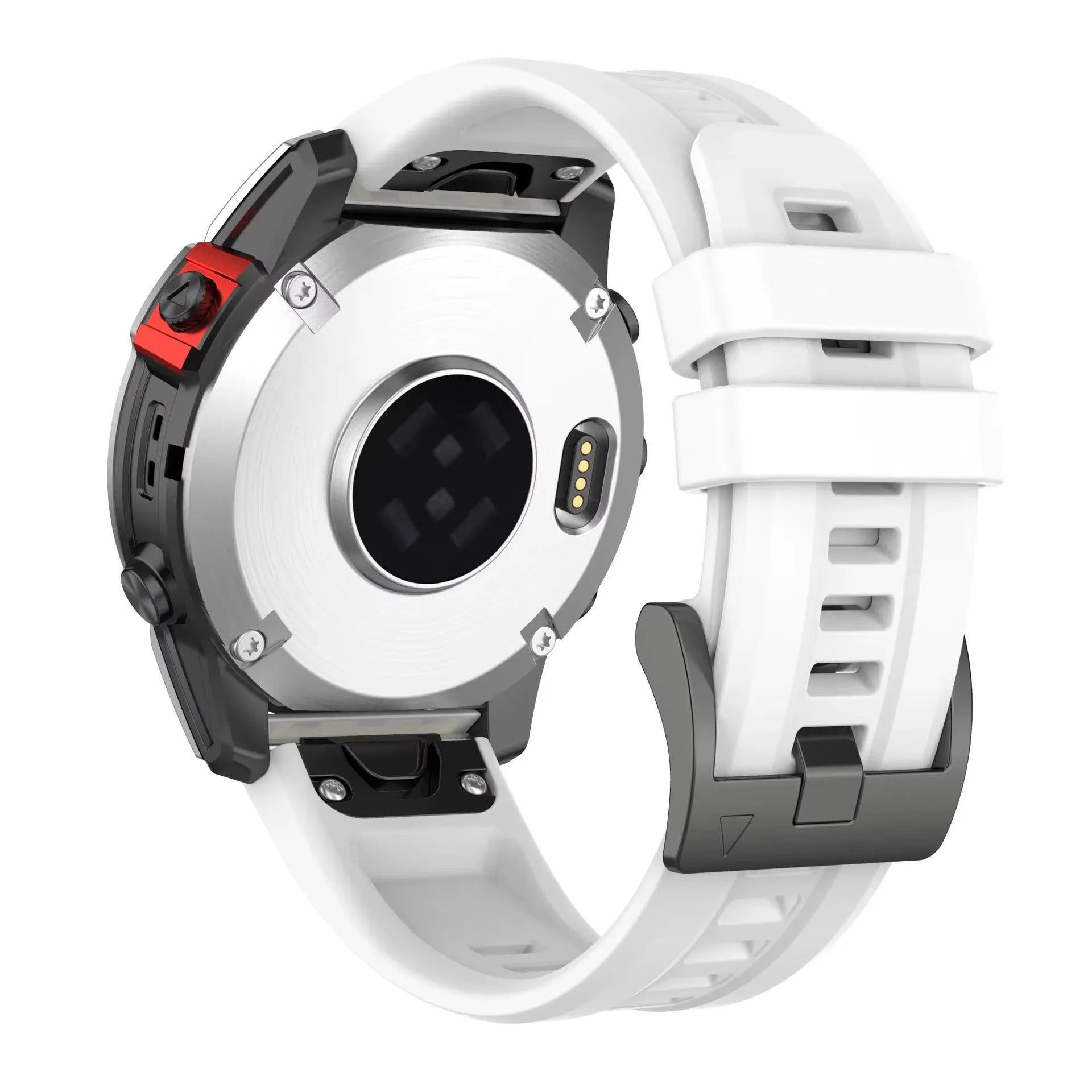 Jiaming Fenix 7 silicone quick release watchband in multiple colours showing sports style design.