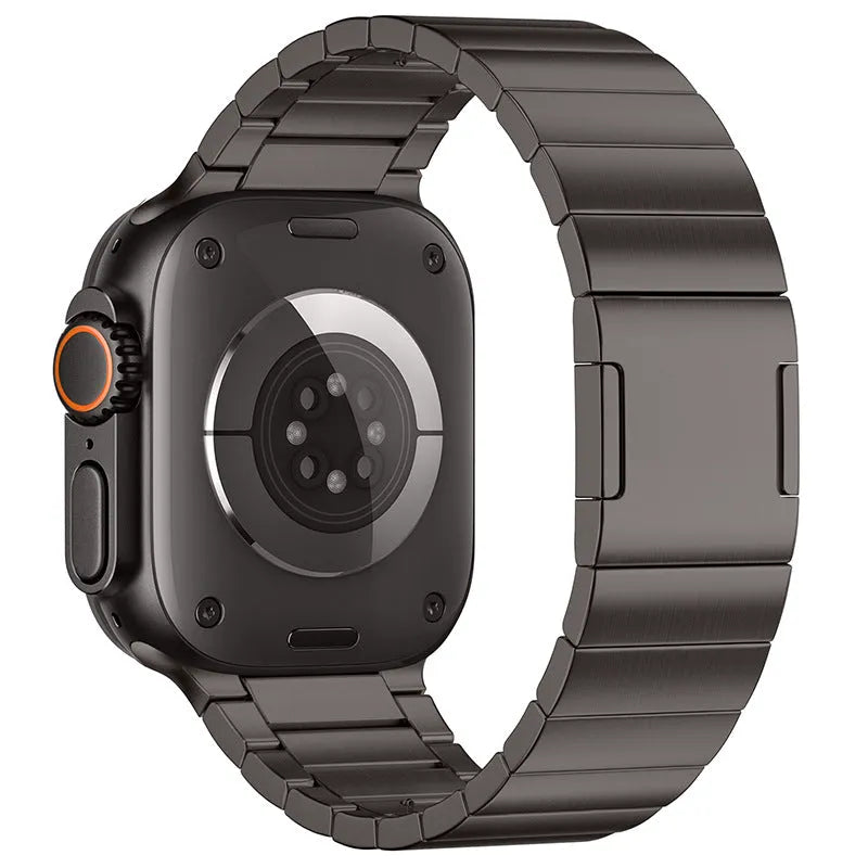 Stainless steel magnetic buckle watch strap for Apple Watch in business style with multiple colour options
