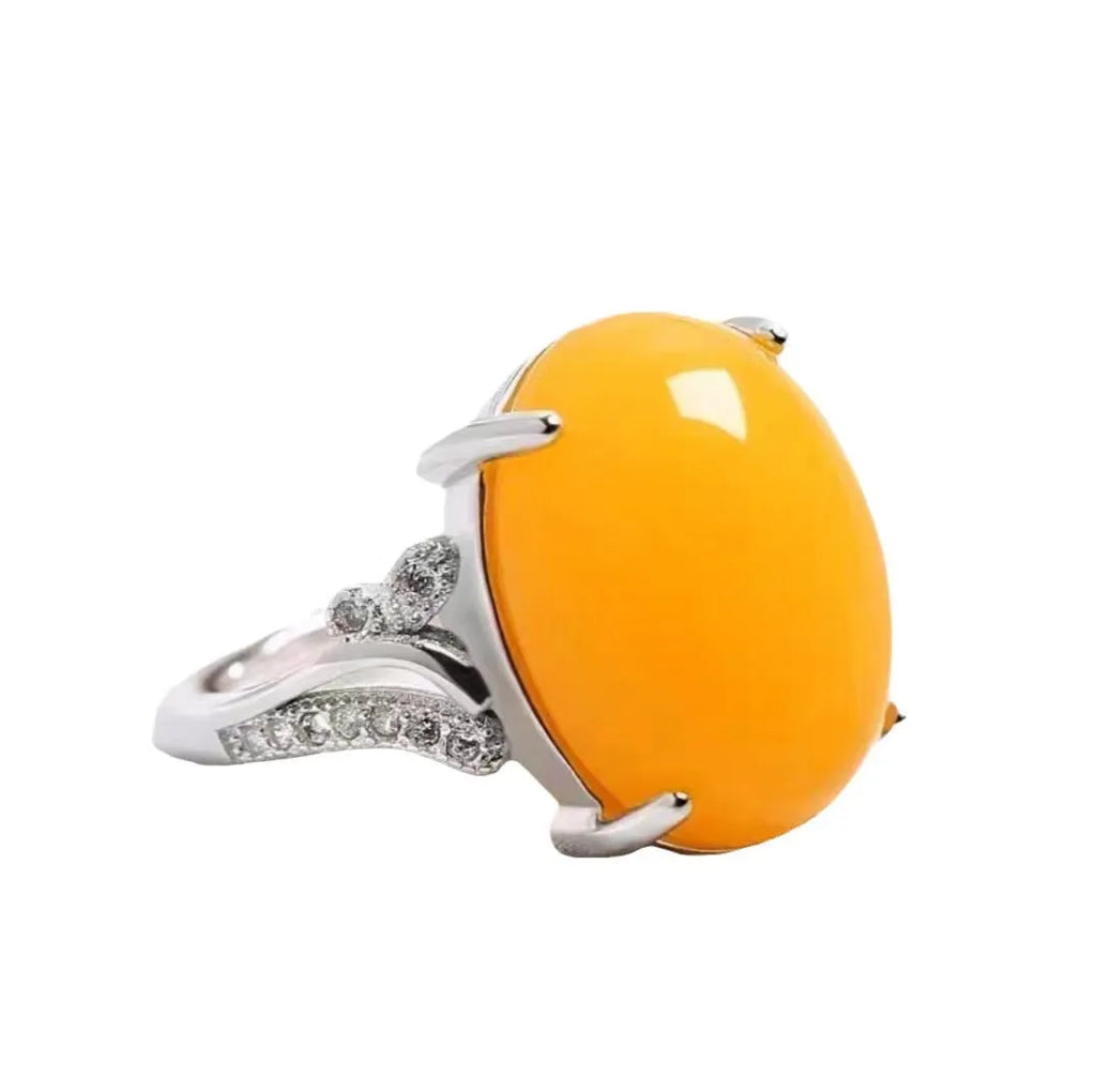Adjustable women's natural sapphire ring in ethnic geometric style with alloy construction showing colour options