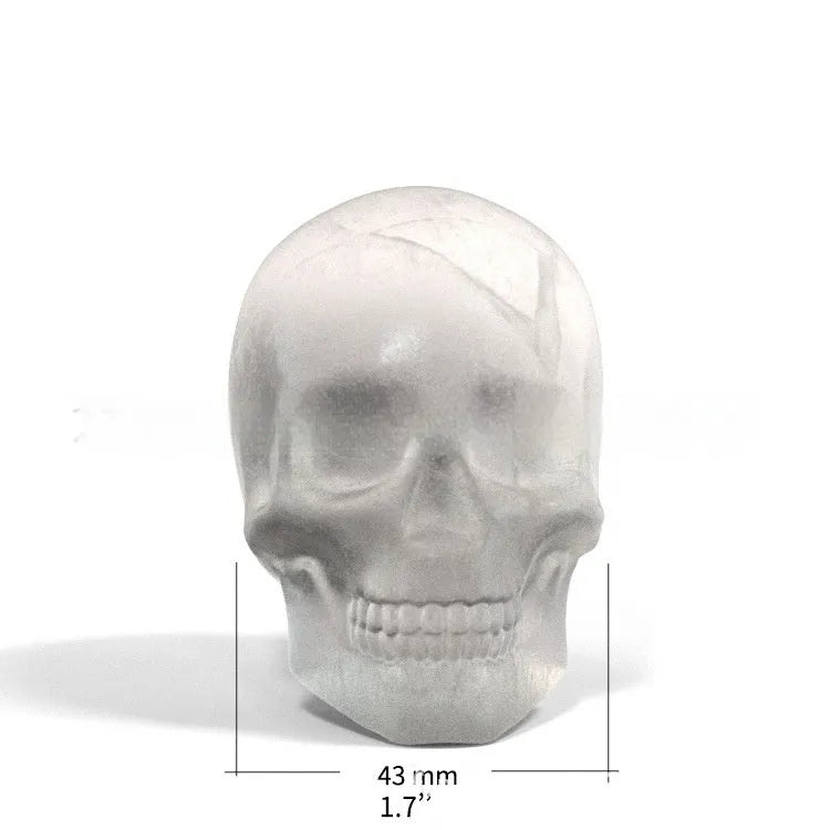 3D Halloween skull ice cube tray made from food grade silicone measuring 5.8 by 8.5 by 7 centimetres
