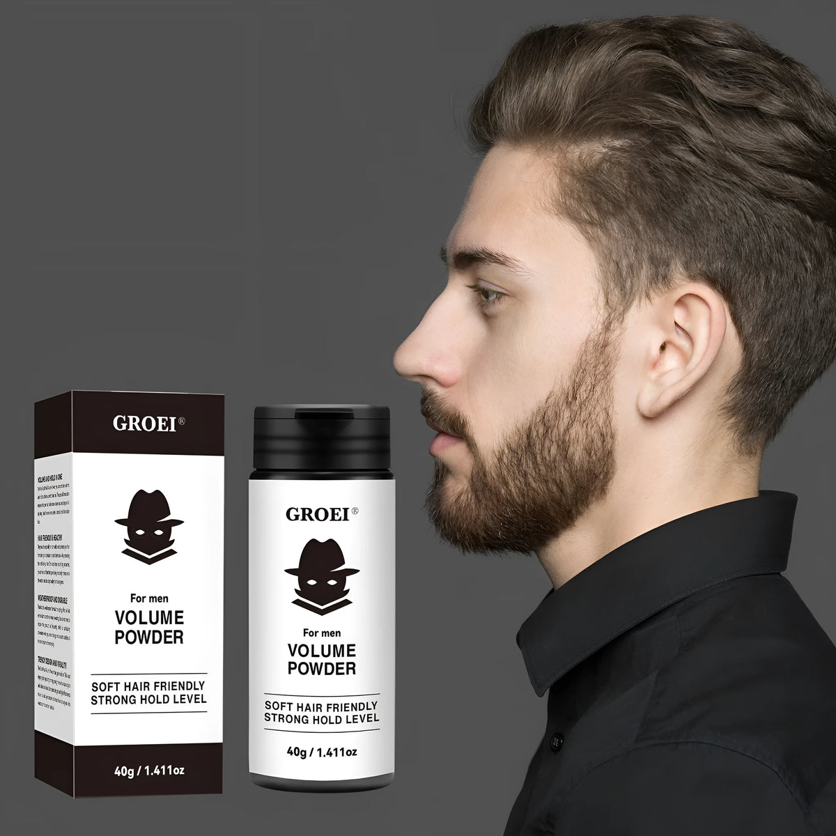 40g disposable hair styling powder in packaging for oil control and fluffy texture management