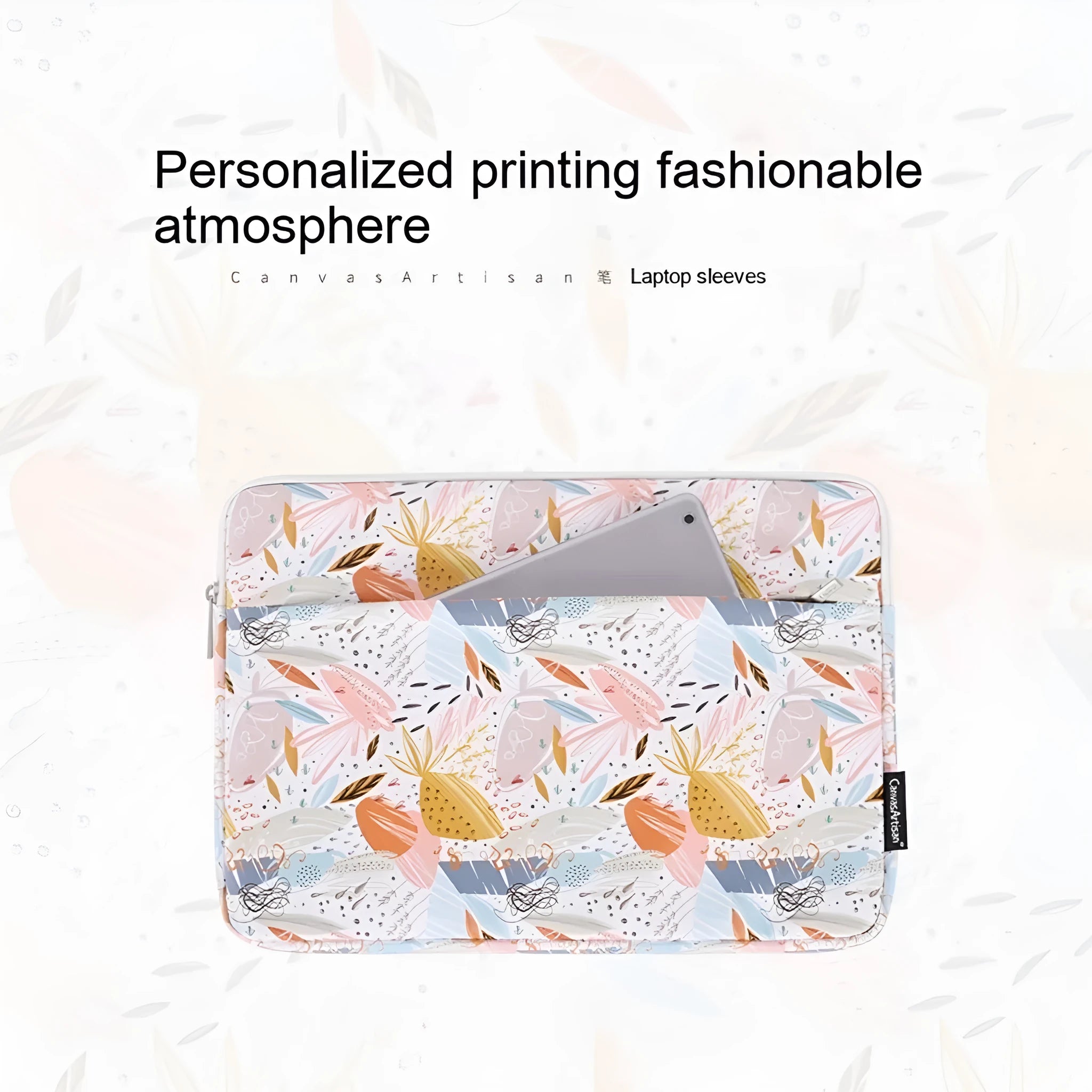 White waterproof laptop inner bag made from PU leather for 11 to 15 inch computers