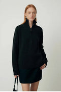 Loose lapel wool bandage dress in black or mountain rain grey for autumn winter wear