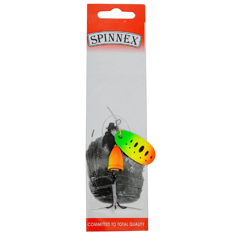 3# size metal fishing lure with rotating sequins and a copper bell in multiple colour options.