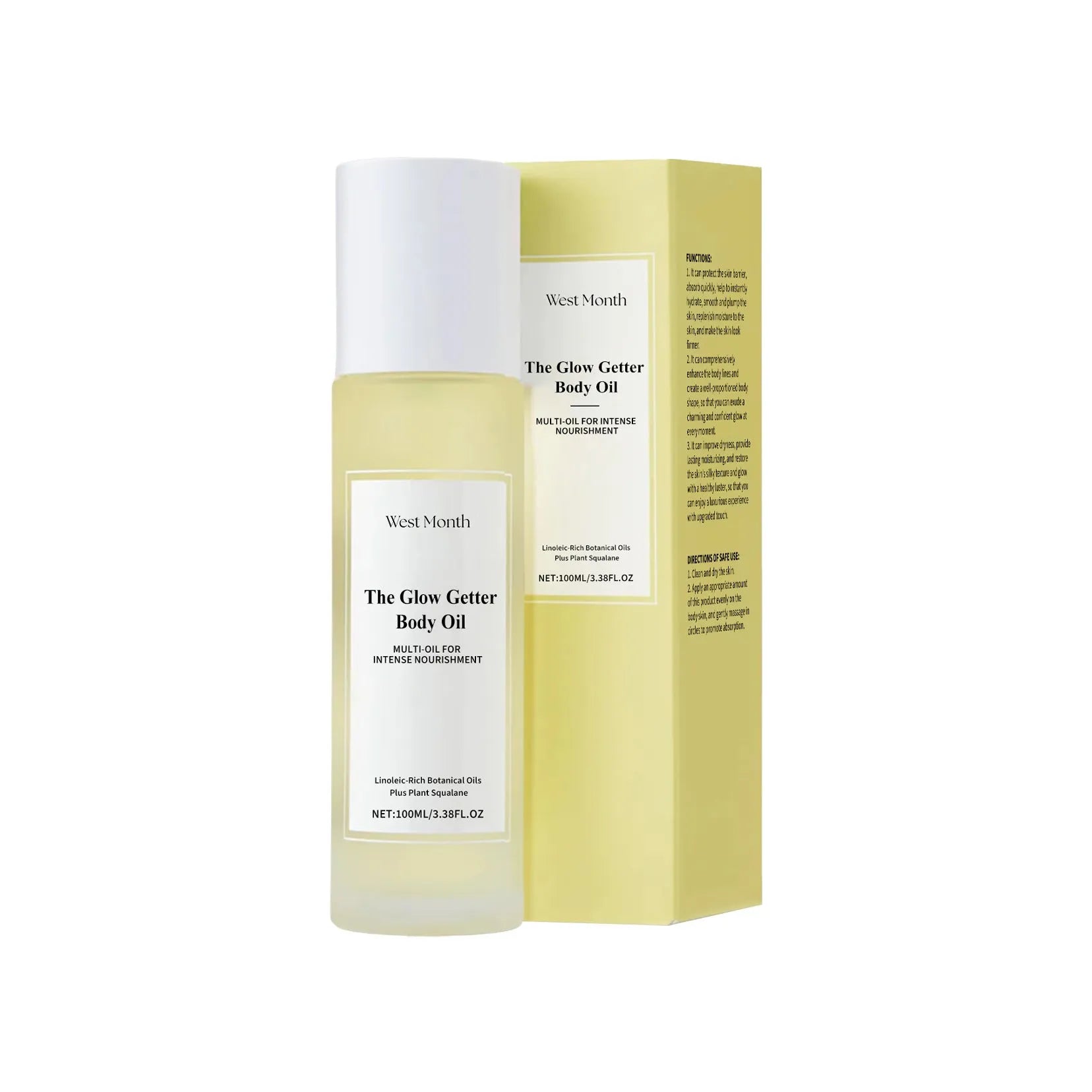 Nourishing and firming skin care kit with 100ml skincare oil and 100g moisturising cream set