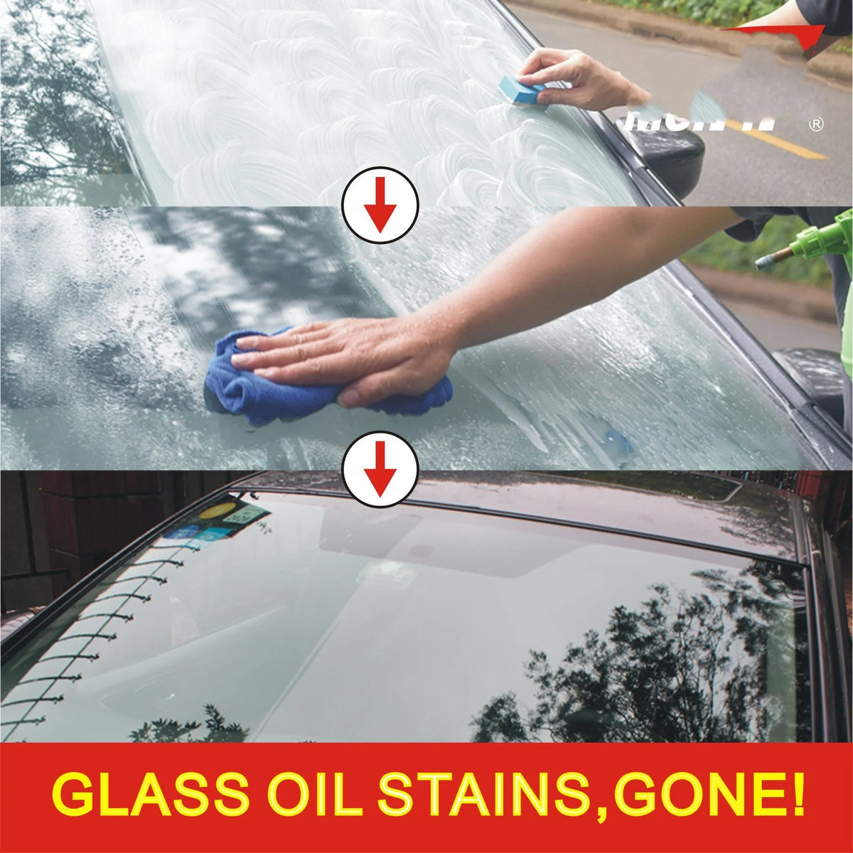 15ml automotive glass rainproof spray in white English version packaging