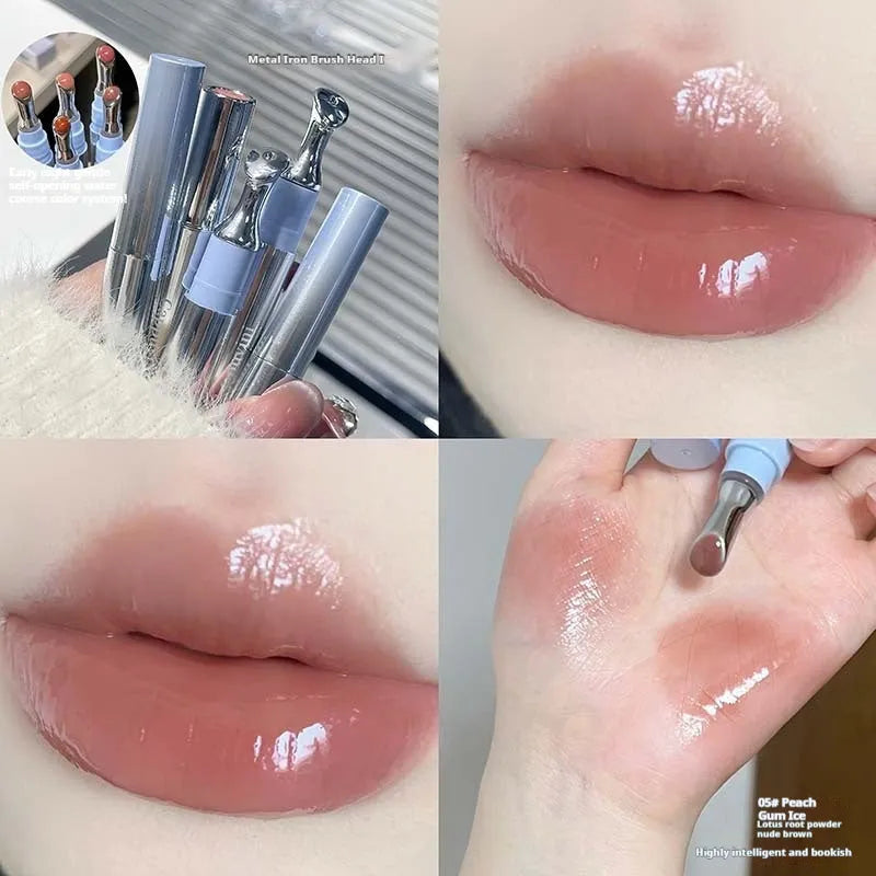 Mirror Water Light Lipstick in six colours including Almond Ice and Pomegranate Ice.