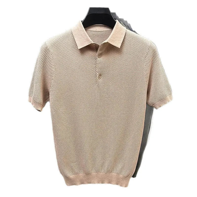 Loose fit short sleeve cotton pullover sweater available in six colours with sizing from M to 4XL
