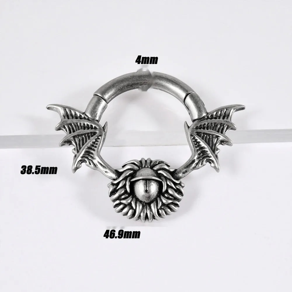Copper geometric ear extender with sharp cone design and round magnetic connector
