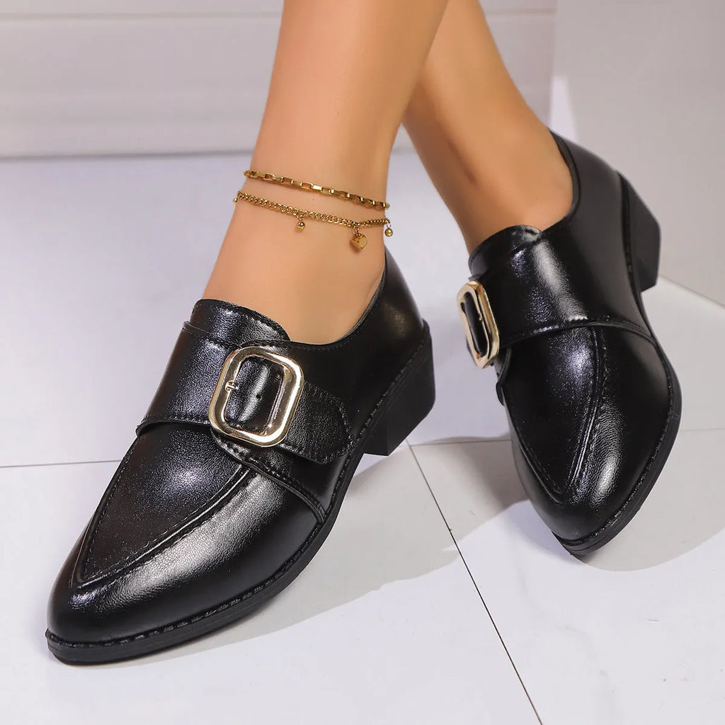 Women's flat loafers with a decorative bow, available in big bow or small bowknot styles.