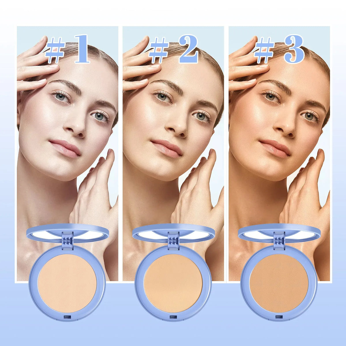 Finishing powder loose makeup 8g in classic ivory and beige shades