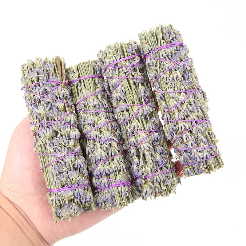 4-inch natural dried flower aromatherapy stick with lavender fragrance