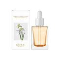 30ml dropper bottle of brightening and firming facial oil with glycerin and vitamin E