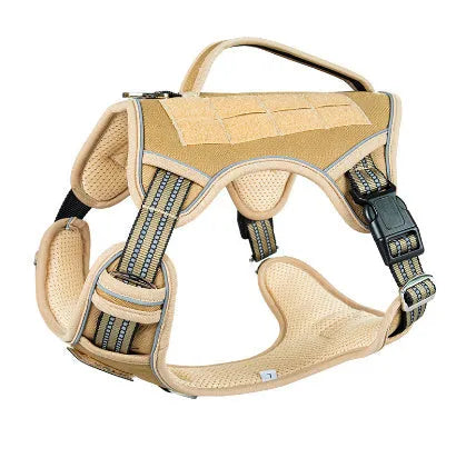 Tactical working dog chest strap harness in Oxford cloth with multiple colour options