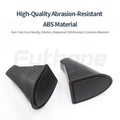 Two black ABS plastic trash cans for Tesla Model Y front door pockets.