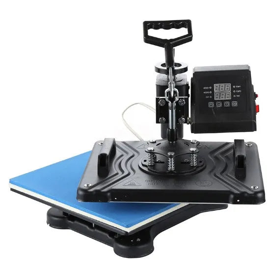 Black multifunctional heat transfer machine for thermal printing on slate fabric plates