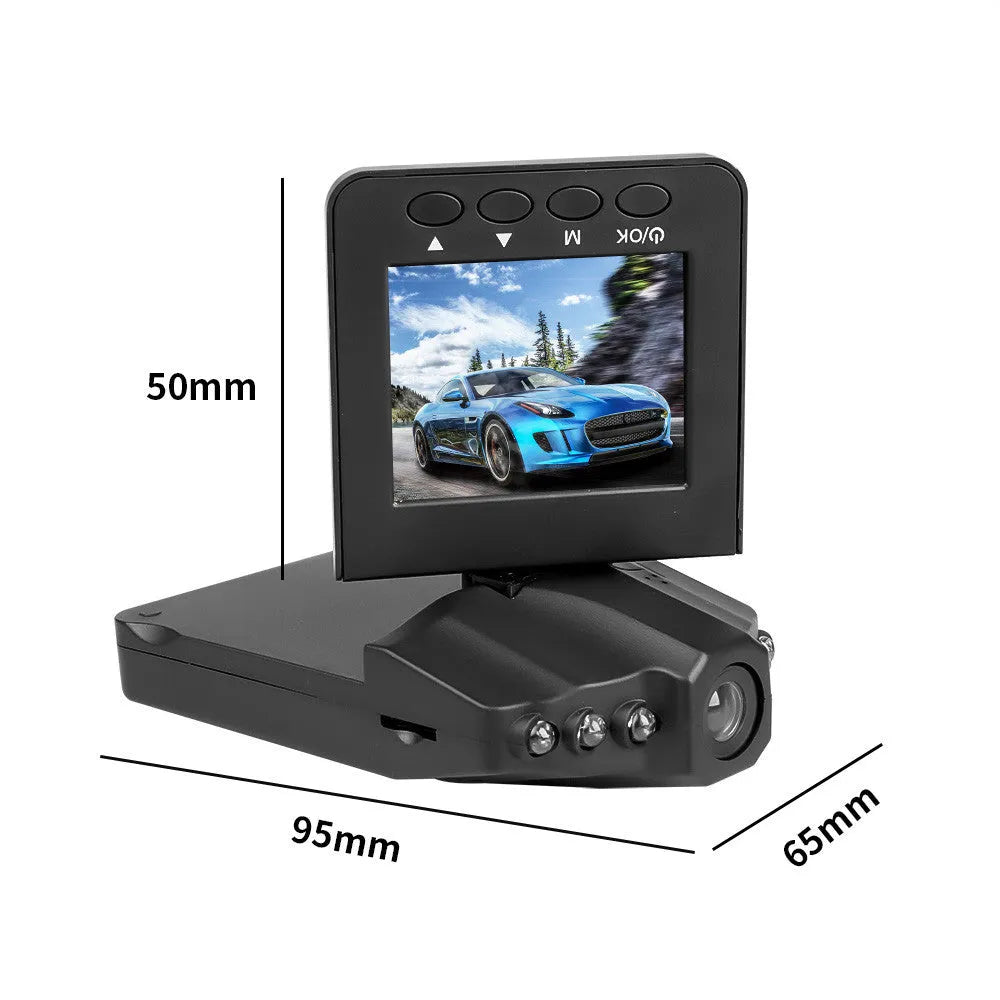 H198 HD car dashboard camera with six infrared lights and 2.4-inch screen for vehicle security recording