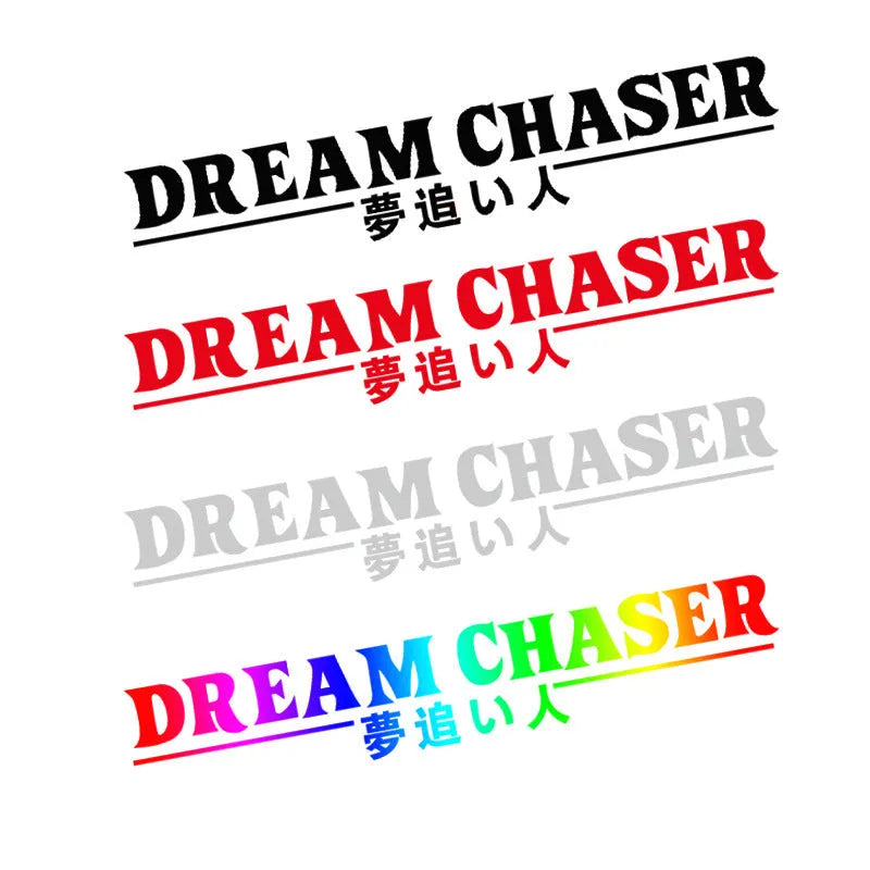 40x7cm Chinese dream chaser car sticker for rear window application in multiple colours