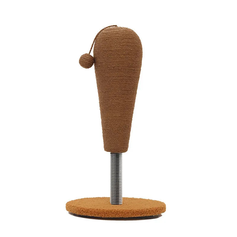 Large and small hemp rope cat scratching boards with cat grasping ball and tumbler patterns