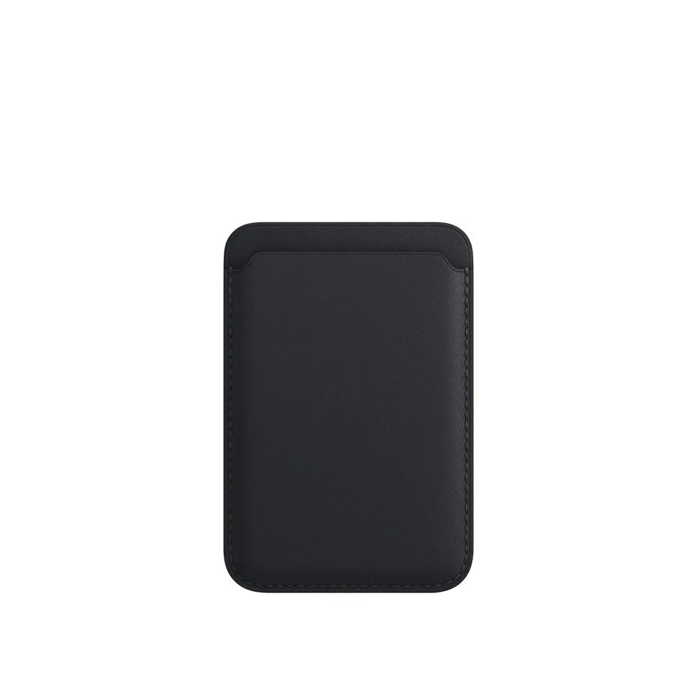 PU leather MagSafe magnetic card phone case for iPhone in solid colour.
