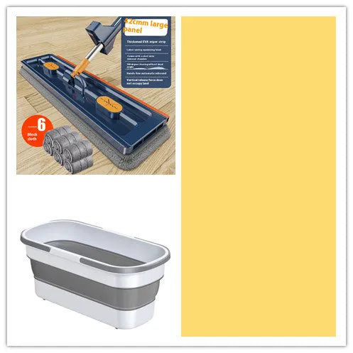New style large flat mop with 360 rotating head and 137cm stainless steel handle for cleaning tile and wood floors