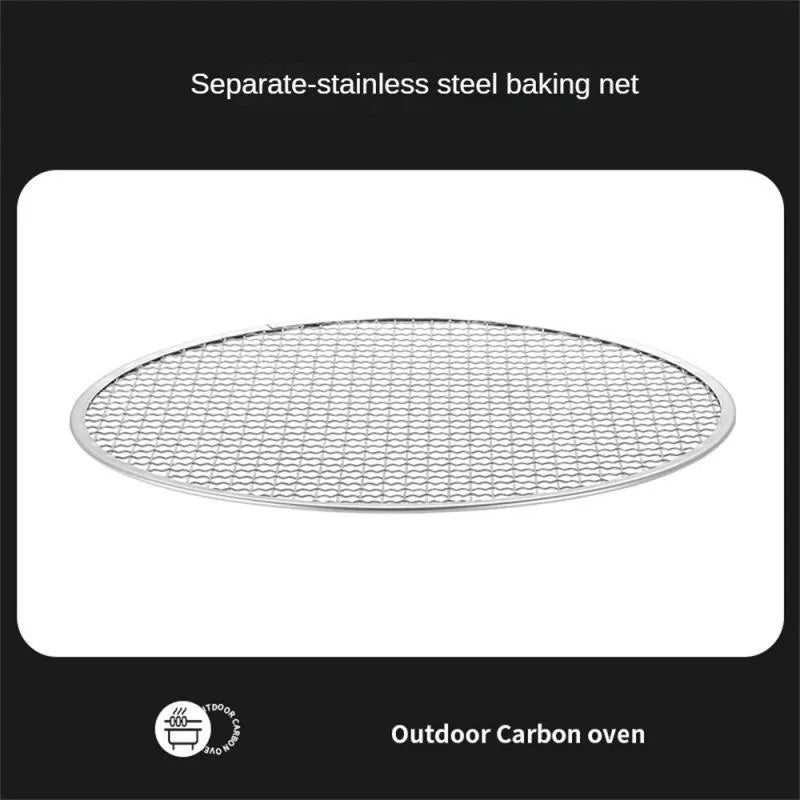 Portable stainless steel charcoal barbecue grill with detachable design and storage bag