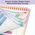 B5 spiral-bound budget tally notebook with PP cover for income and expenditure tracking
