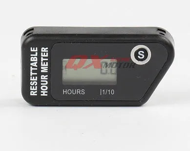 Black waterproof LCD electronic maintenance timer for engine service scheduling