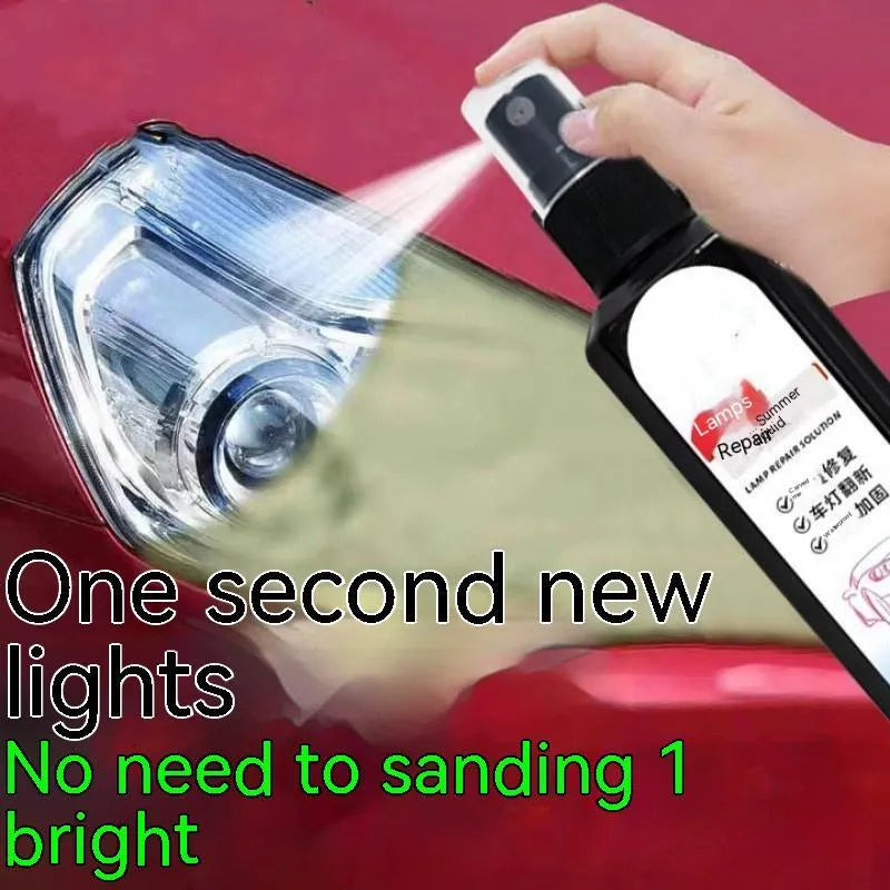 100 ml bottle of car headlight renovation and repair liquid for cloudy plastic lenses.