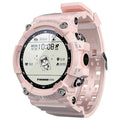 ATTACK 3 IP67 waterproof smart sports watch in black, white, or pink with round 1.28-inch screen and TPU strap.