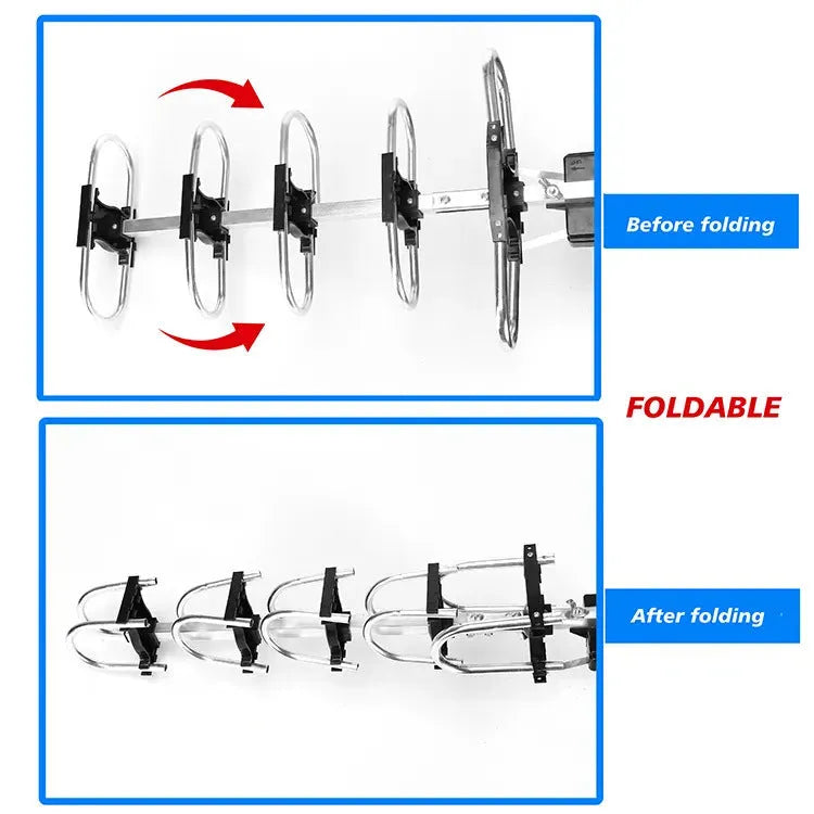 GR-1002 outdoor rotatable TV antenna with high gain digital television receiver