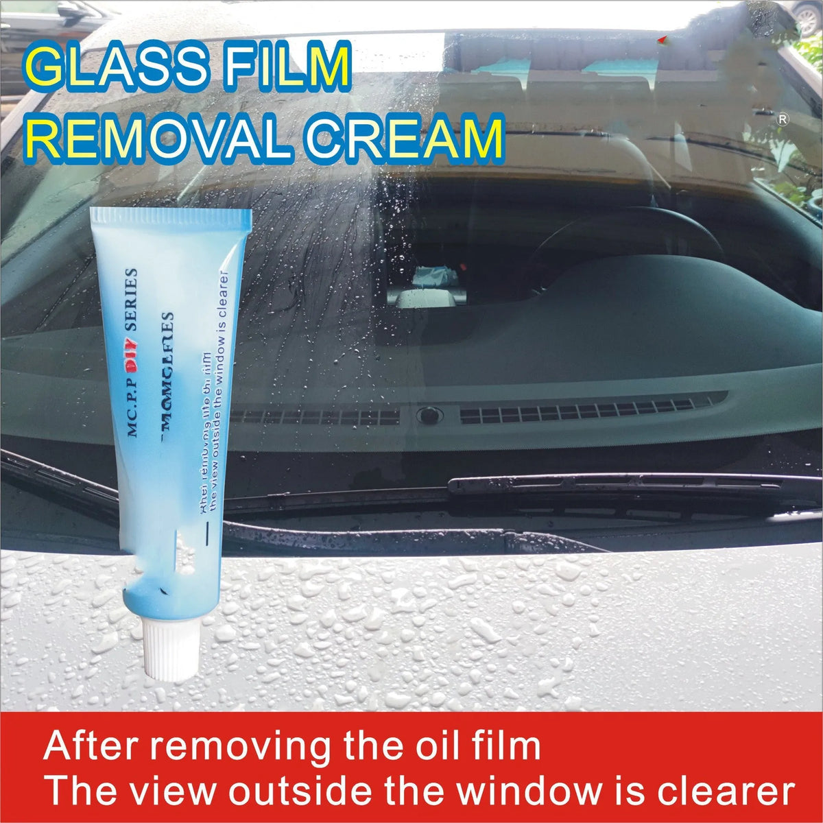 15ml automotive glass rainproof spray in white English version packaging