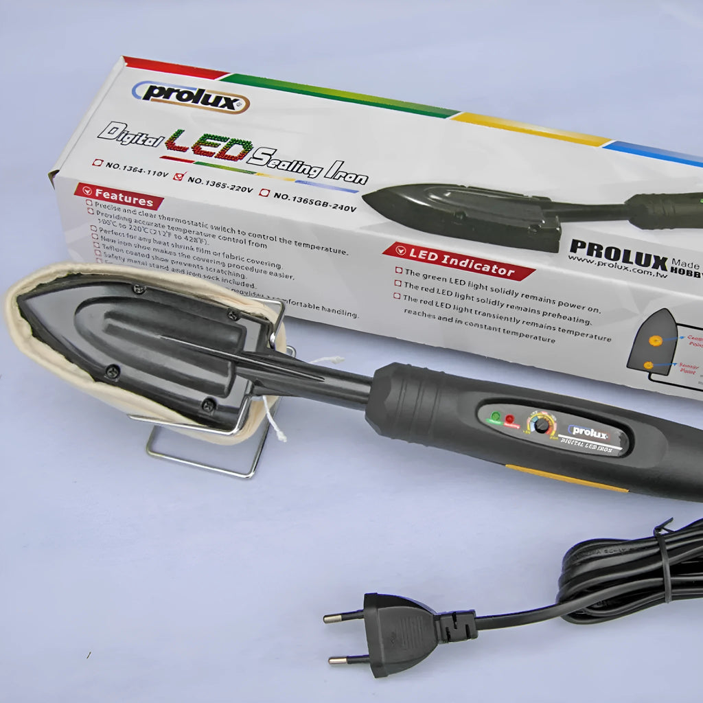 Electronic temperature control hot iron with cotton cover and heat-resistant bracket for hairstyling training