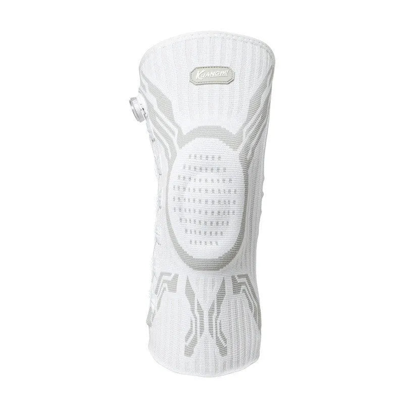 Grey-white left and right knee pads for sports protection in adult sizes M L XL