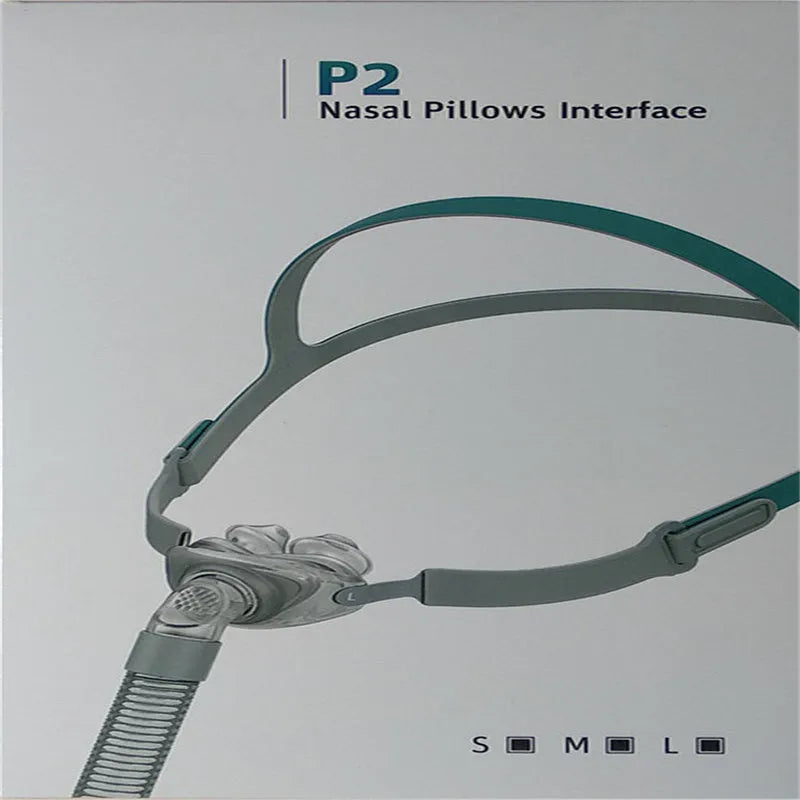 Nasal pillow mask with silicone nose pads and adjustable headband for ventilator use