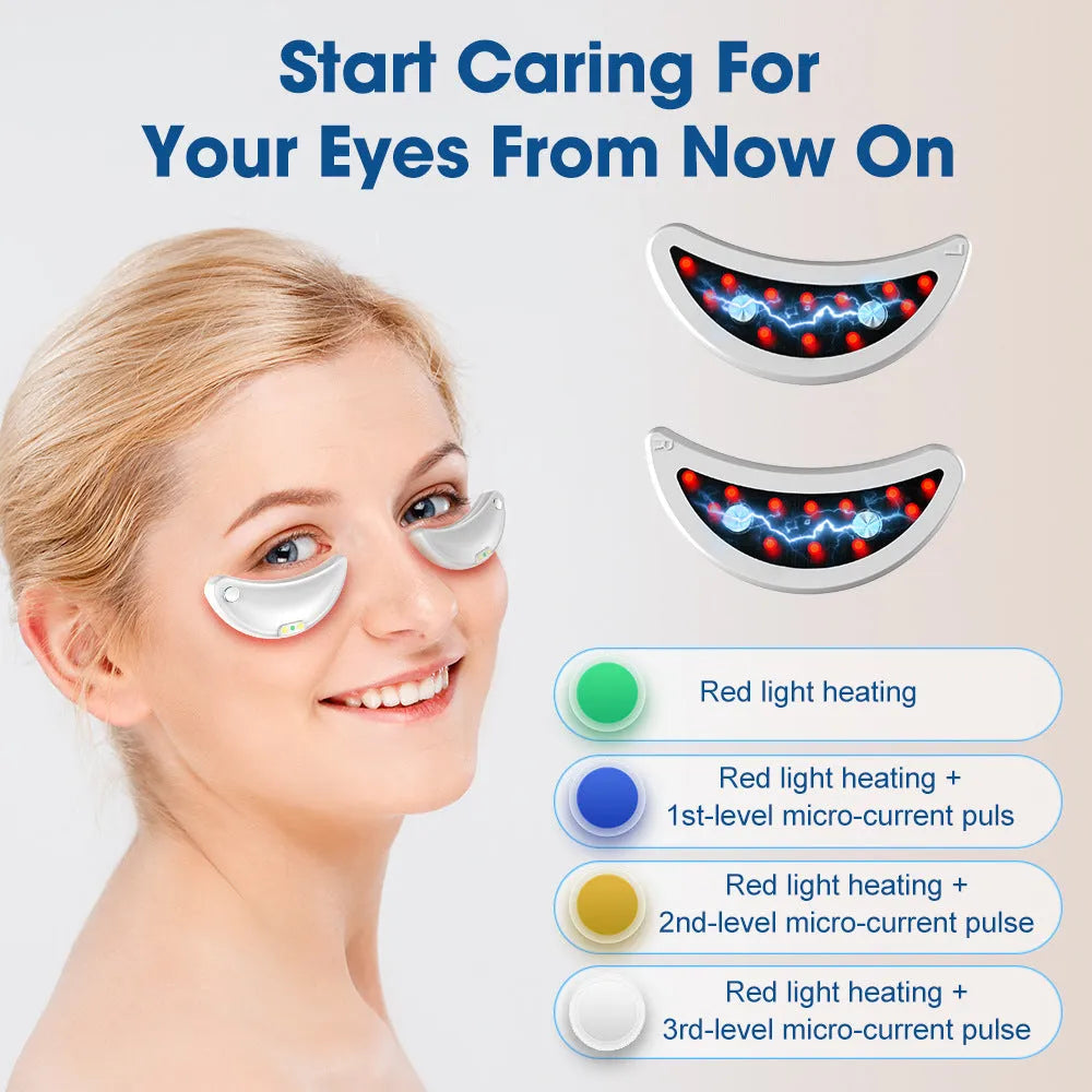 White red light eye beautification instrument with EMS massage for facial treatment