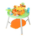 Baby jumping chair with bouncing gymnastic rack in duck or lion styles with interactive toys